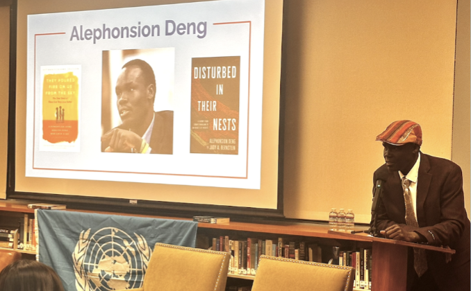 PolyGlobal and UNA host author and speaker Alephonsion Deng